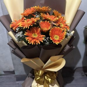 gerbera orange 10pcs php1200