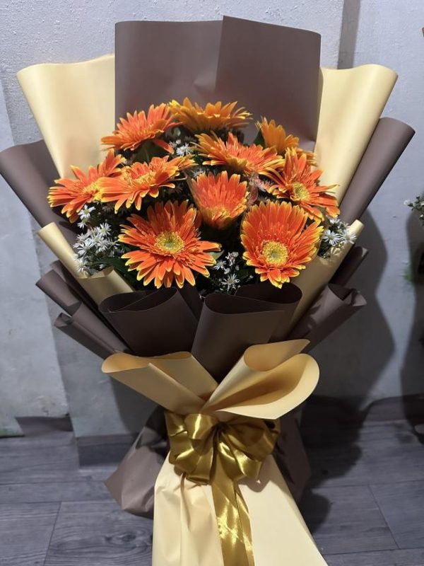 gerbera orange 10pcs php1200