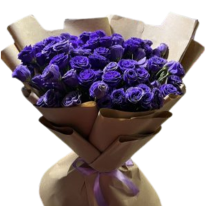 Purple paper roses