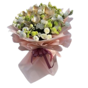 Lisianthus money bouquet