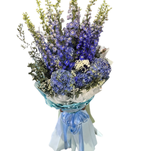 Hydrangea and Delphinium