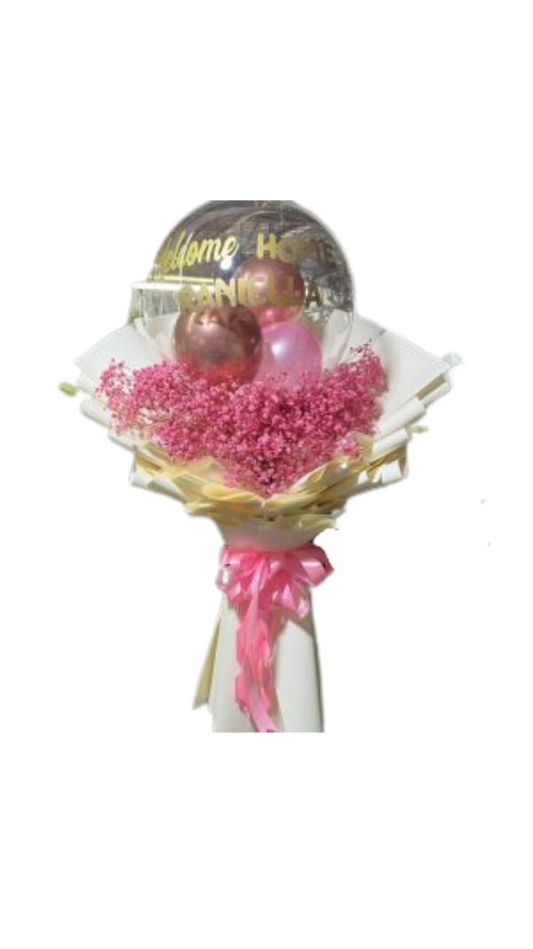 Gypsophilia with balloons