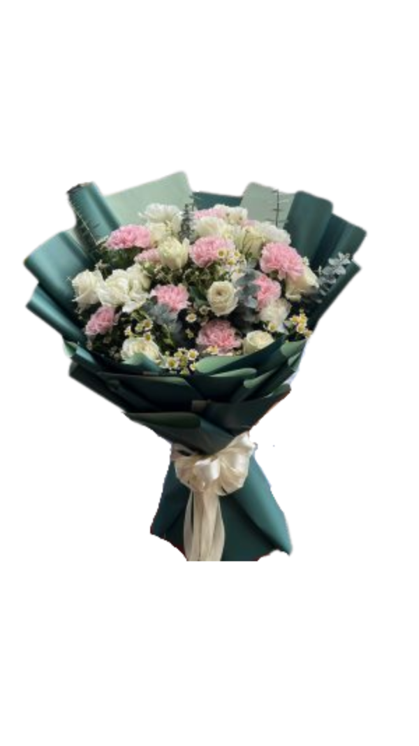 Green, White and Pink