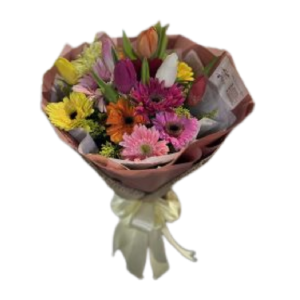 Gerbera and Tulips