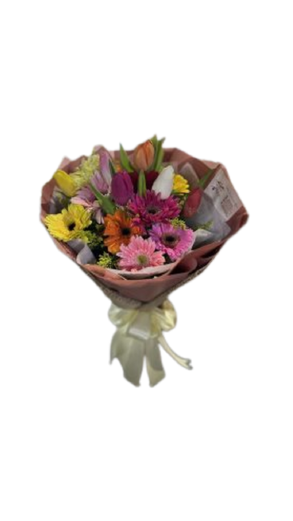 Gerbera and Tulips
