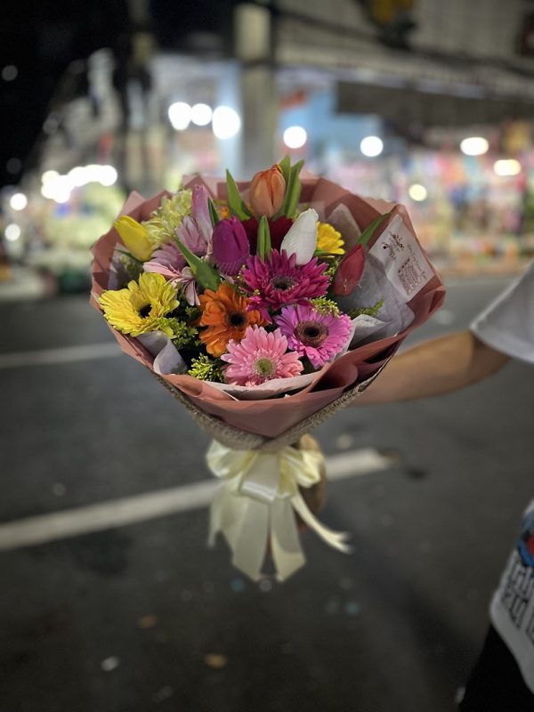 Gerbera and Tulips