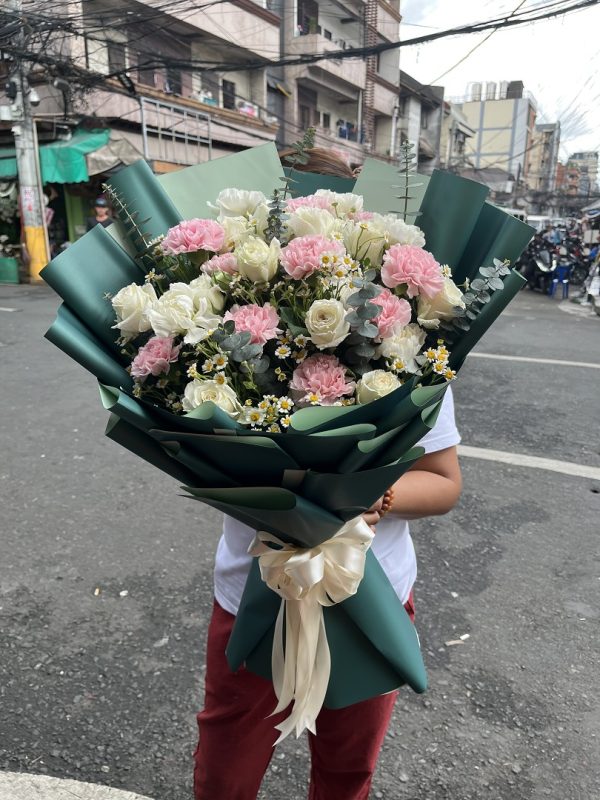 Green, White and Pink