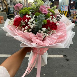 Green and Red with Carnation