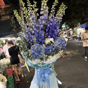 Hydrangea and Delphinium
