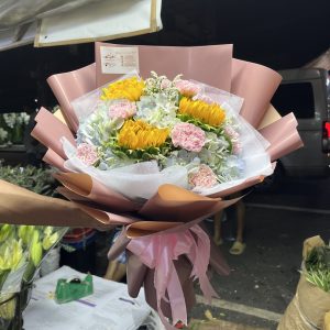 Sunflower and Carnation